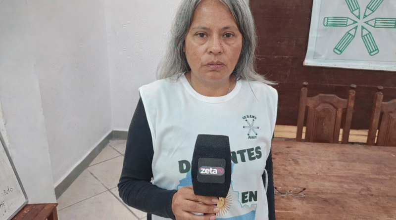DOCENTES MOBILIZARON EN JUJUY POR PARITARIA Y CONTRA RECORTES EN EDUCACIÓN