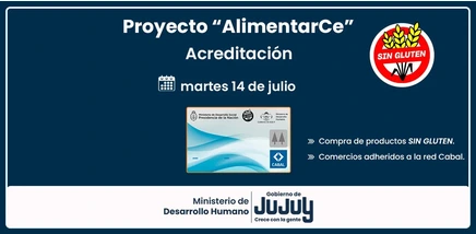 Acreditaron fondos de la tarjeta AlimentarCe para personas con celiaquía